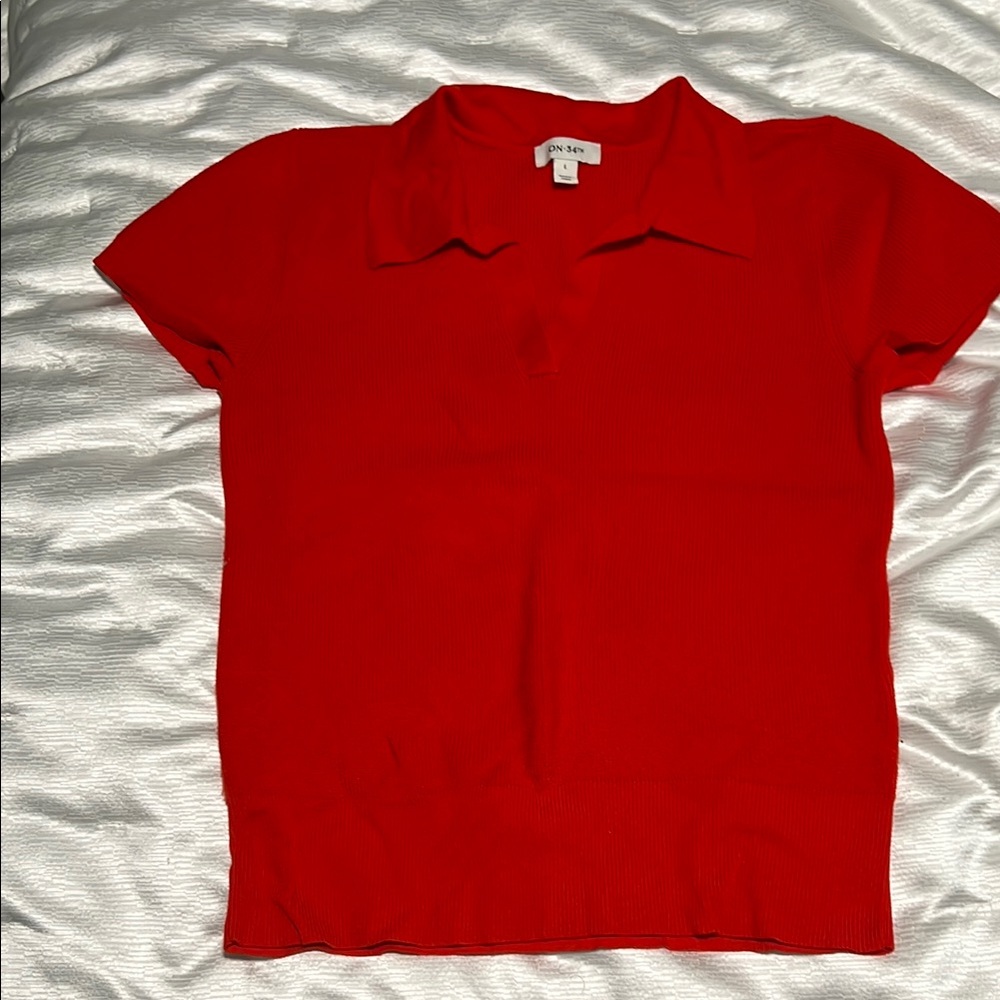 Women’s  Red Polo Shirt